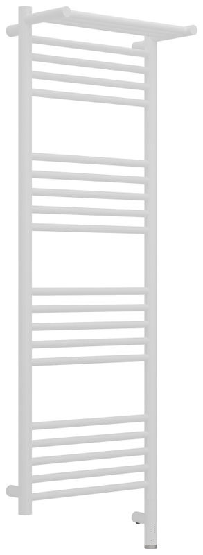 Полотенцесушитель электрический Сунержа Богема 3.1 30-6007-1240 130x45 см, подключение справа, матовый белый, лесенка, с полкой