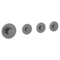 Термостатический смеситель встраиваемый Raglo R20.263.09 С ВНУТРЕННЕЙ ЧАСТЬЮ, графит