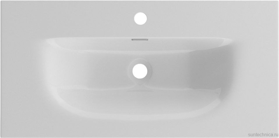 Мебель для ванной комнаты BelBagno Uno-mini 80 подвесная, 2 ящика, матовая голубая