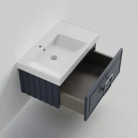 Тумба под раковину La Fenice Cubo 80 синяя