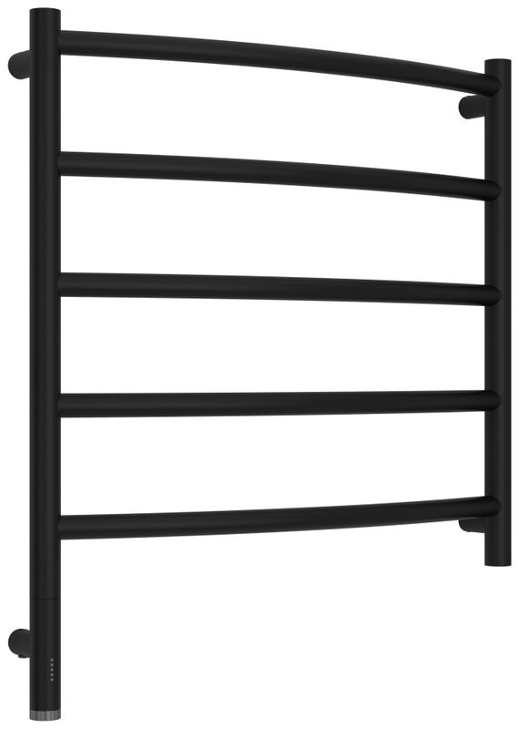 Полотенцесушитель электрический Сунержа Галант 3.1 31-6000-6060 70x65 см, подключение слева, матовый черный, лесенка