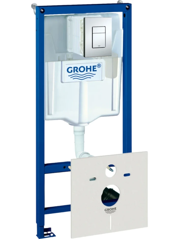 Система инсталляции для унитазов Grohe Rapid SL 38827000 5 в 1 с кнопкой смыва