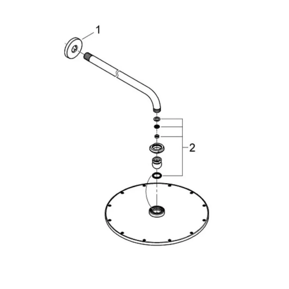Верхний душ Grohe Rainshower Rainshower 26066GN0