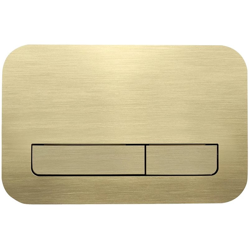 Кнопка смыва для унитаза Veconi Flush V12 пластик, цвет золото брашинг