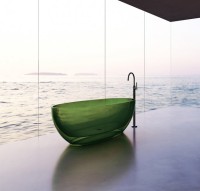 Акриловая ванна Abber Kristall AT9703 Emerald 170x75 см, отдельностоящая, овальная, с донным клапаном