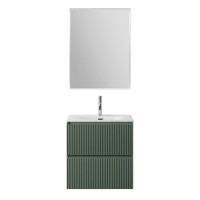 Мебель для ванной комнаты BelBagno Uno 60 подвесная, 2 ящика, матовая еловая