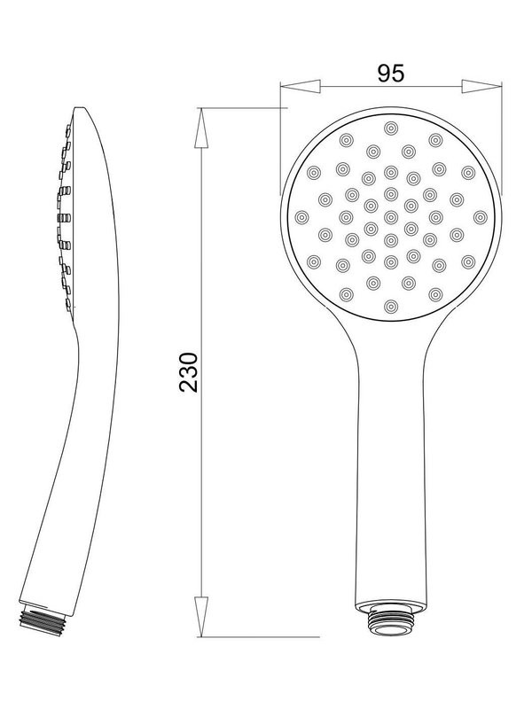Душевая лейка РМС LE23