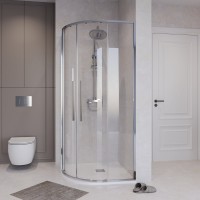 Душевой уголок Niagara Nova NG-6625-34 80x80, профиль хром, стекло прозрачное