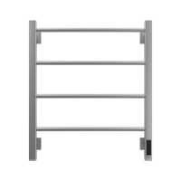 Полотенцесушитель электрический Grota Simple K 530х600 NM EL 60x55 см, подключение справа, слева, скрытое подключение справа, матовый хром, лесенка