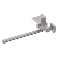 Смеситель с длинным изливом для ванны Agger Zest A0722233 никель матовый