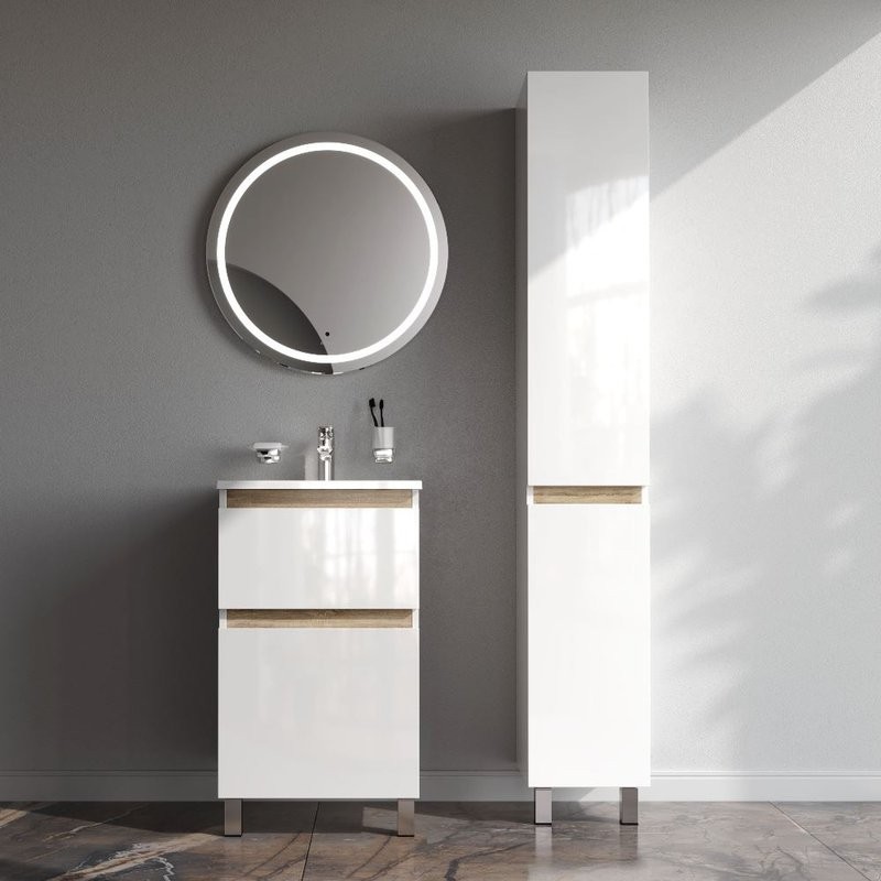 Тумба с раковиной AM.PM X-Joy 50 напольная, белый глянец