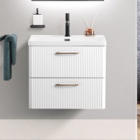 Тумба с раковиной BelBagno Due 50 bianco lucido