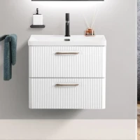Тумба с раковиной BelBagno Due 50 bianco lucido
