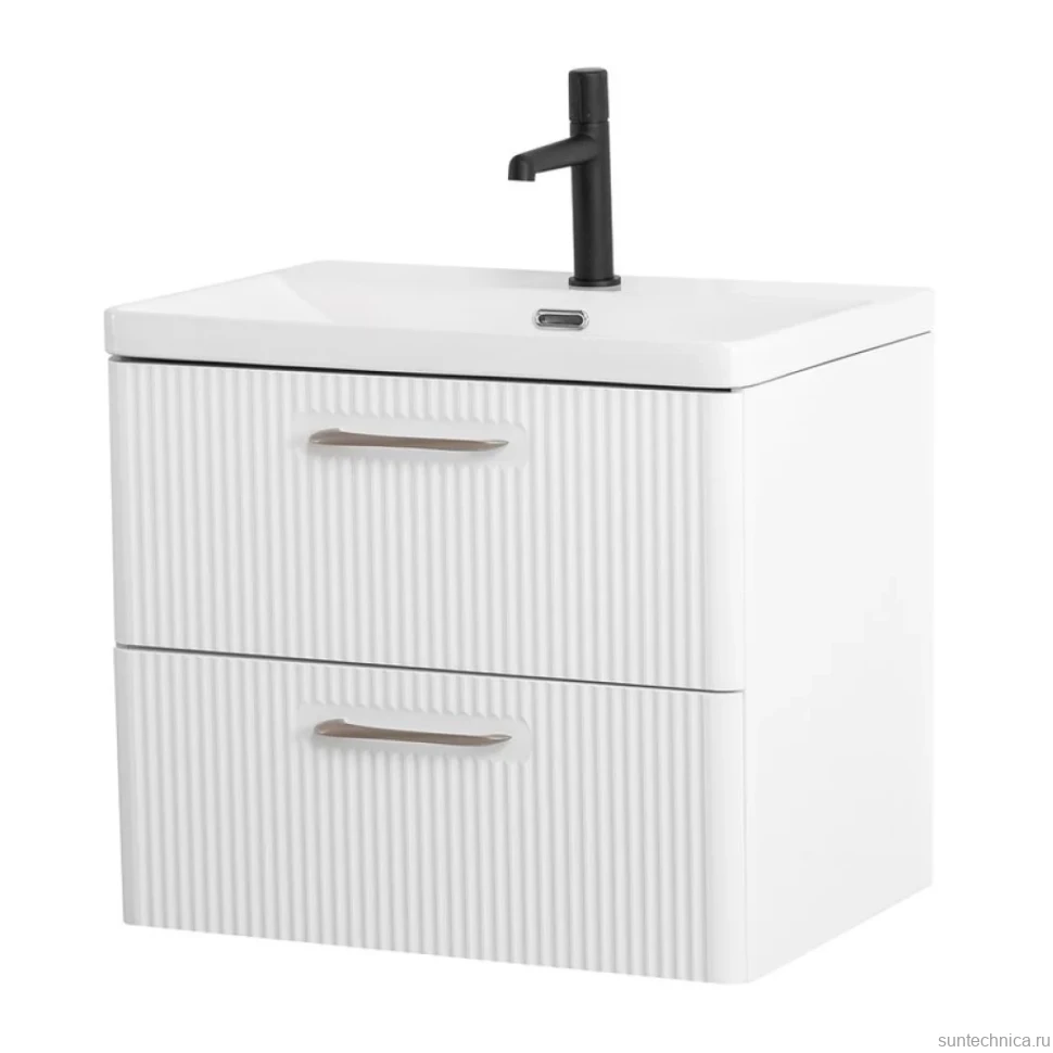 Тумба с раковиной BelBagno Due 50 bianco lucido