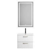 Тумба с раковиной BelBagno Due 50 bianco lucido