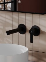 Смеситель для раковины Agger Easy A3172244 С ВНУТРЕННЕЙ ЧАСТЬЮ, черный матовый Смеситель для раковины Agger Easy A3172244 С ВНУТРЕННЕЙ ЧАСТЬЮ, черный матовый