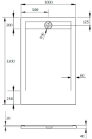 Поддон для душа Radaway Teos F 120x100 white, с сифоном