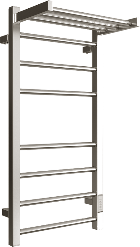 Полотенцесушитель электрический Двин Fs plaza neo 80х40, хром, с полкой
