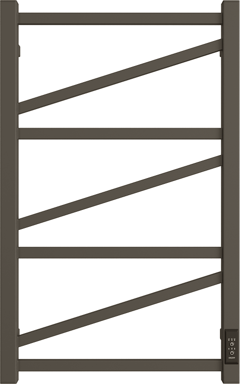 Полотенцесушитель электрический Двин Z plaza neo 80х50, графит