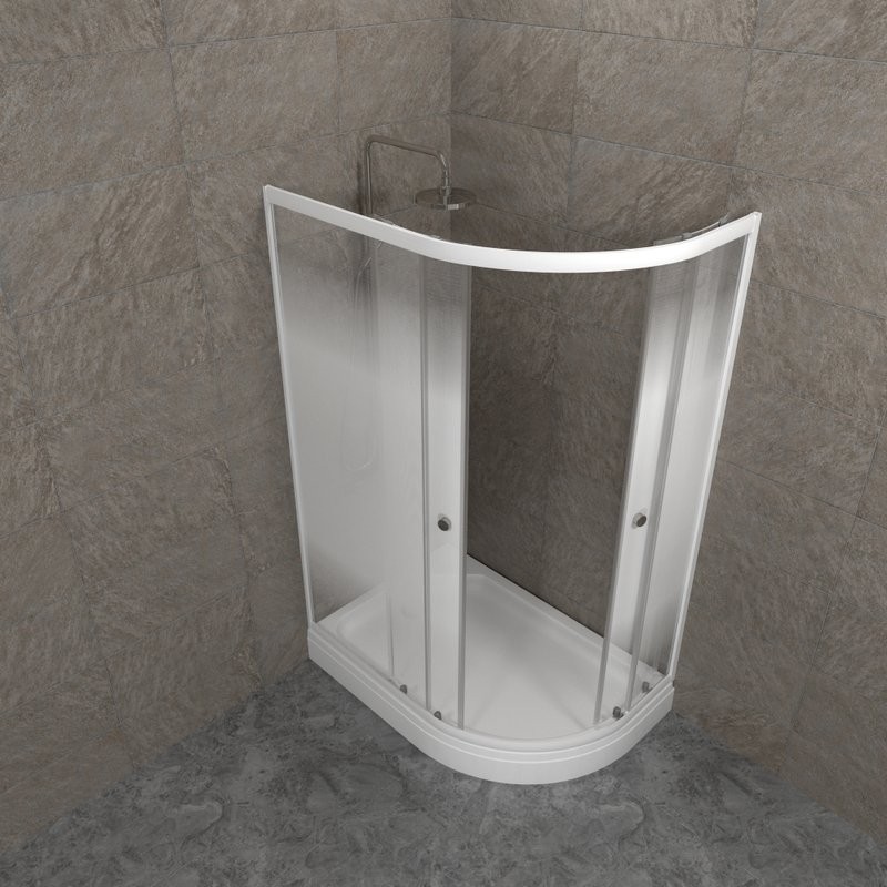 Душевой уголок Triton Коралл Лайт А левый 120х80 см