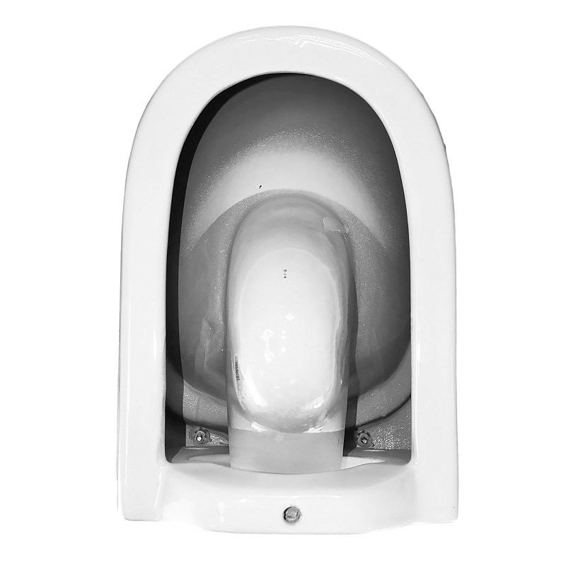 Унитаз подвесной AZARIO Uno AZ-2380 безободковый, с микролифтом, глянцевый белый