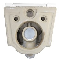 Унитаз подвесной AZARIO Uno AZ-2380 безободковый, с микролифтом, глянцевый белый