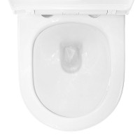 Унитаз подвесной AZARIO Uno AZ-2380 безободковый, с микролифтом, глянцевый белый