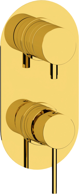 Встраиваемый смеситель для душа и ванны Remer X Style X93KB золото