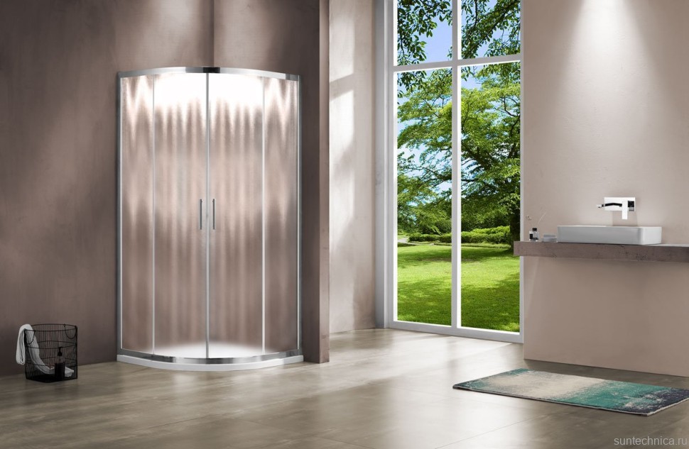 Душевой уголок Vincea Garda VSQ-1G900CH 90x90, профиль хром, стекло шиншилла