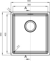 Мойка кухонная Florentina Оптима OHM.360.400