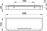 Полка Keuco Plan 14959 хром, белая Полка Keuco Plan 14959 хром, белая