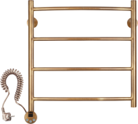 Полотенцесушитель электрический Secado Милан 1 плюс 55x55 см, подключение слева, бронза, лесенка, латунь