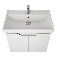 Тумба с раковиной Dreja Q(D) 70 подвесная, белый глянец