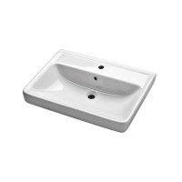 Тумба с раковиной Dreja Q(D) 70 подвесная, белый глянец