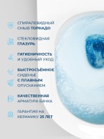 Унитаз-компакт напольный BelBagno Acqua Tor безободковый, с микролифтом