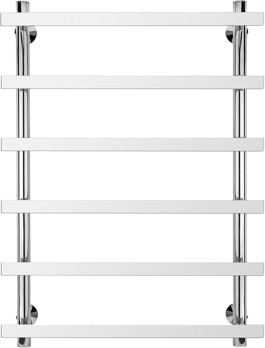 Полотенцесушитель электрический Secado Понтида 1, R 80x60 см, подключение справа, глянцевый хром, лесенка