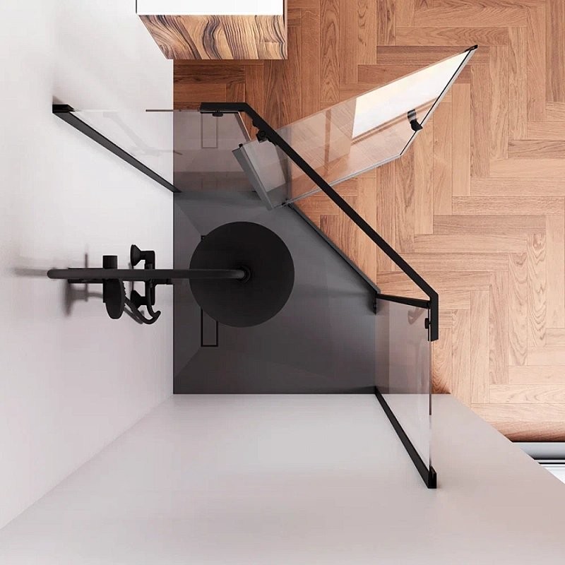 Душевой уголок AM.PM Sunny W87G-405-9090-BT 90x90 см, черный матовый