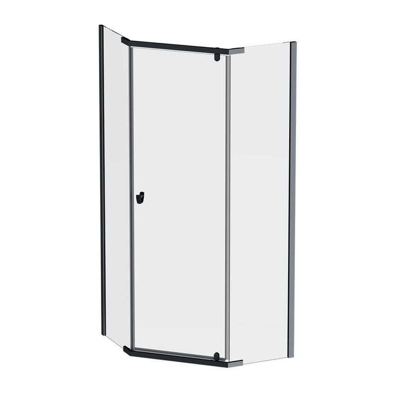 Душевой уголок AM.PM Sunny W87G-405-9090-BT 90x90 см, черный матовый