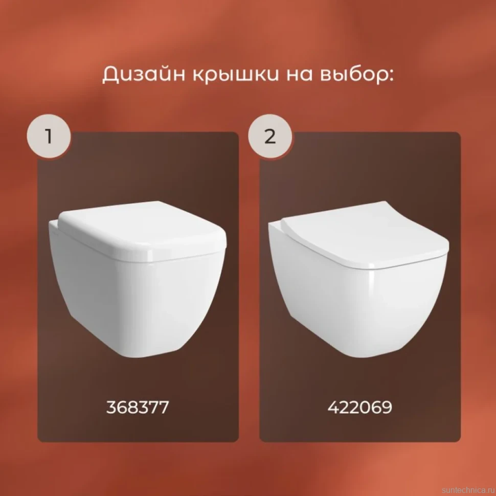 Унитаз подвесной VitrA Shift 7742B003-0075 с тонкой крышкой 191-003-009