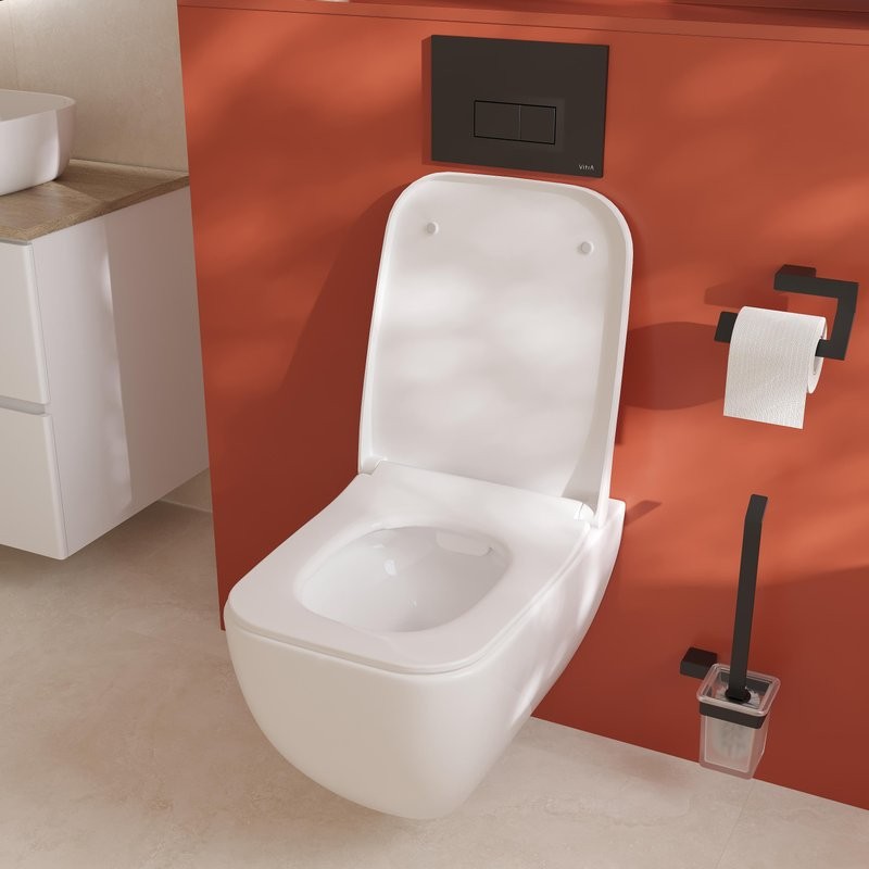 Унитаз подвесной VitrA Shift 7742B003-0075 с тонкой крышкой 191-003-009