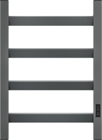 Полотенцесушитель электрический Bauedge Hotel Veer DB-0125 40x60, темно-серый металлик