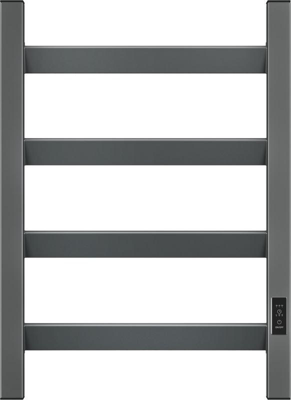 Полотенцесушитель электрический Bauedge Hotel Veer DB-0125 40x60, темно-серый металлик