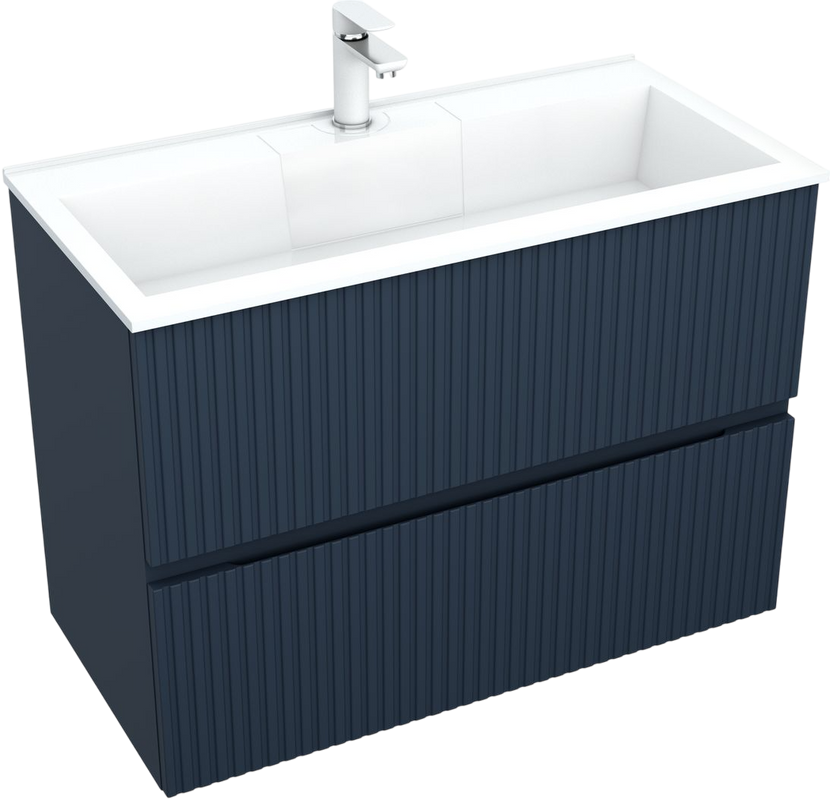 Тумба с раковиной Aquanet Джейн 90 подвесная, маренго