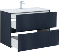 Тумба с раковиной Aquanet Джейн 90 подвесная, маренго