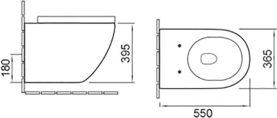 Унитаз подвесной SantiLine SL-5002MB