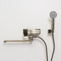 Смеситель с длинным изливом для ванны Wasserkraft Exter 1602L светлая бронза