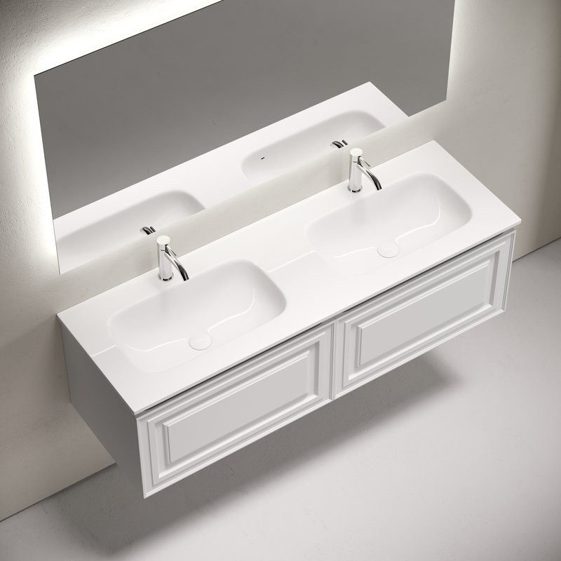 Мебель для ванной комнаты Sancos Very 140 подвесная, bianco, раковина CN7022