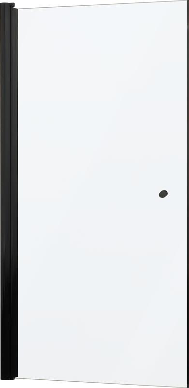Душевая дверь в нишу Kubele DE020 DE020D601T-MAT-BLM- 75х200 75, профиль черный матовый, стекло матовое