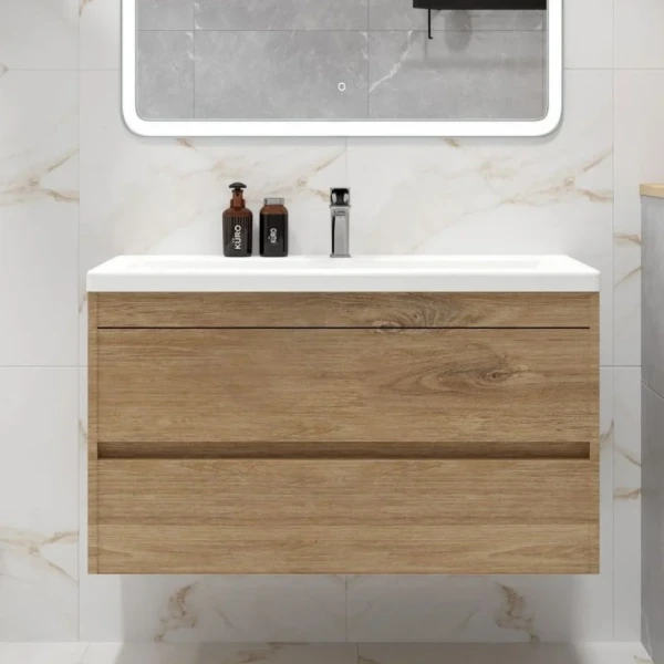 Тумба с раковиной Art&Max Family-M 90 подвесная, harbor golden