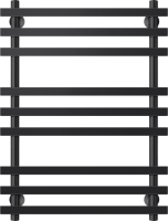 Полотенцесушитель электрический Secado Понтида Плюс, L 80x60 см, подключение слева, матовый черный, лесенка